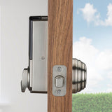 Convert Smart Lock Satin Nickel Conversion Kit featuring Z-Wave Technology - Super Arbor