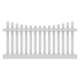 Freedom Lennox 4-ft H x 8-ft W White Vinyl Fence Panel (Unassembled)