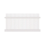 Freedom Keswick 4-ft H x 8-ft W White Vinyl Fence Panel (Unassembled)