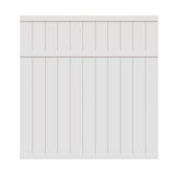 Freedom Brighton 6-ft H x 6-ft W White Privacy Vinyl Flat-top Fence Panel (Assembled)