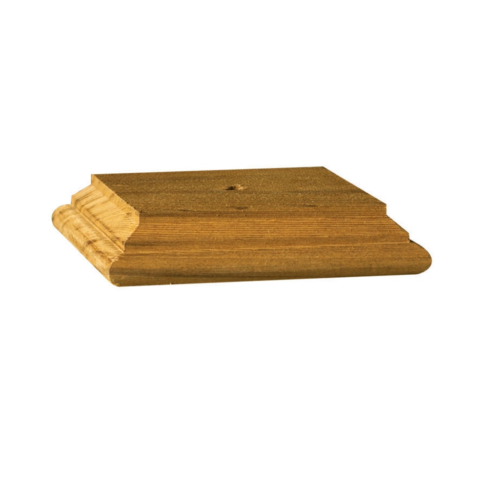 Deckorators 4-in x 4-in Wood Cedar Deck Post Cap