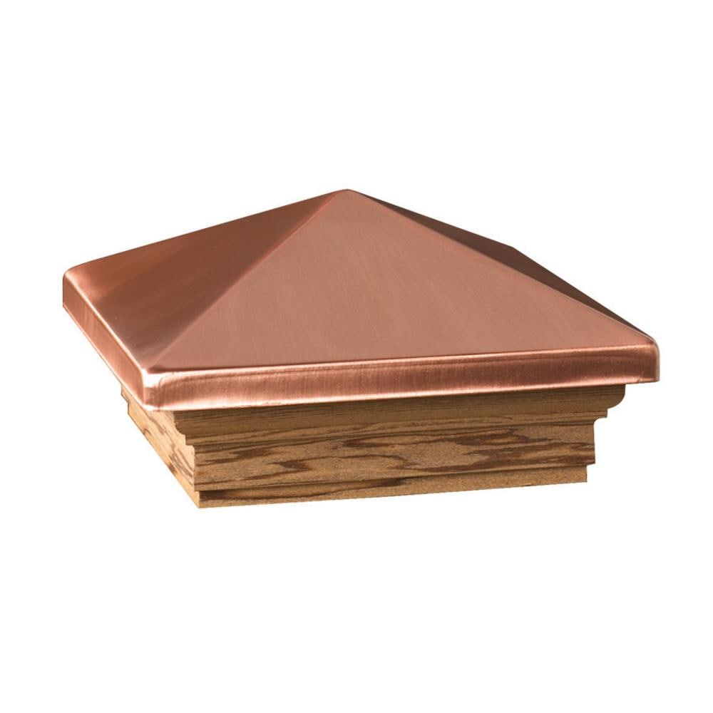 Deckorators 4-in x 4-in Victoria high point Copper Plastic Pine Deck Post Cap