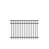 Freedom New Haven H 6-ft W Aluminum Spaced Picket Flat-top Decorative Fence Panel