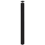 Freedom 9-ft H x 2-in W Black Aluminum Decorative Blank Fence Post
