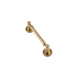 Sumner Street Home Hardware Minted 4-in (102mm) Center to Center Satin Brass Cylindrical Bar Drawer Pull