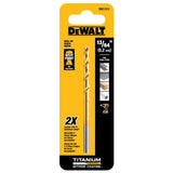DEWALT 13/64-in x 5-7/8-in Titanium Twist Drill Bit