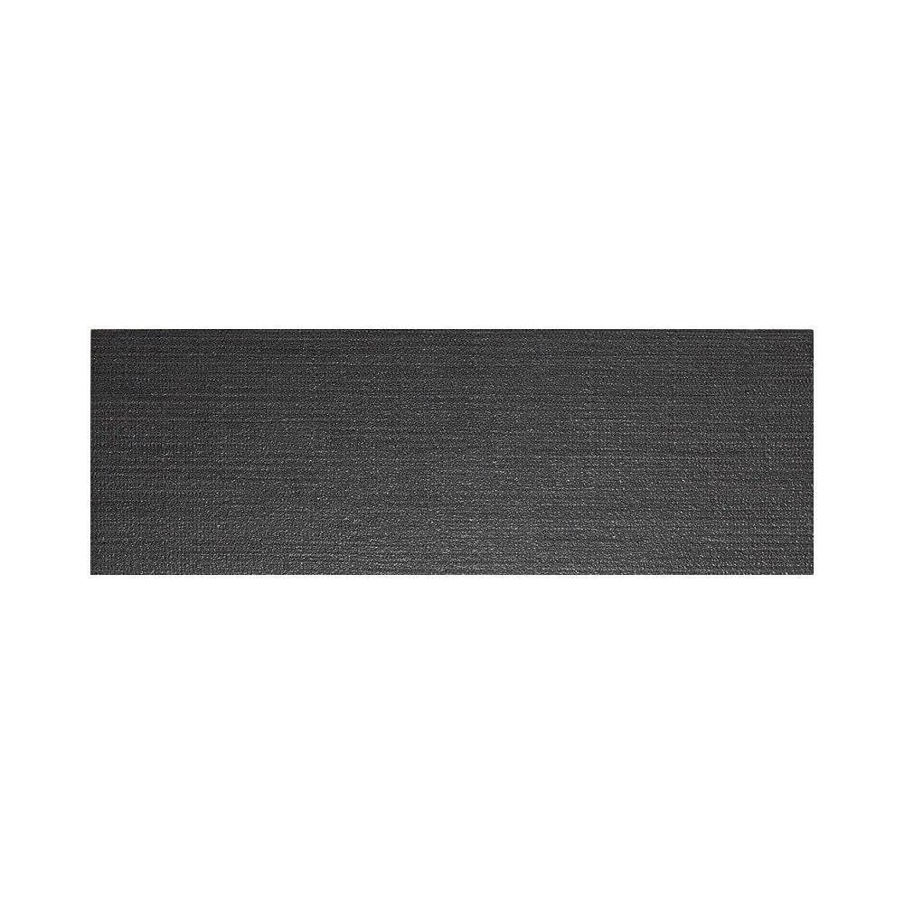 American Olean Infusion Black Fabric Thru Body Porcelain Bullnose Tile, 4-in x 12-in (Actual 3.95 x 11.75 in)