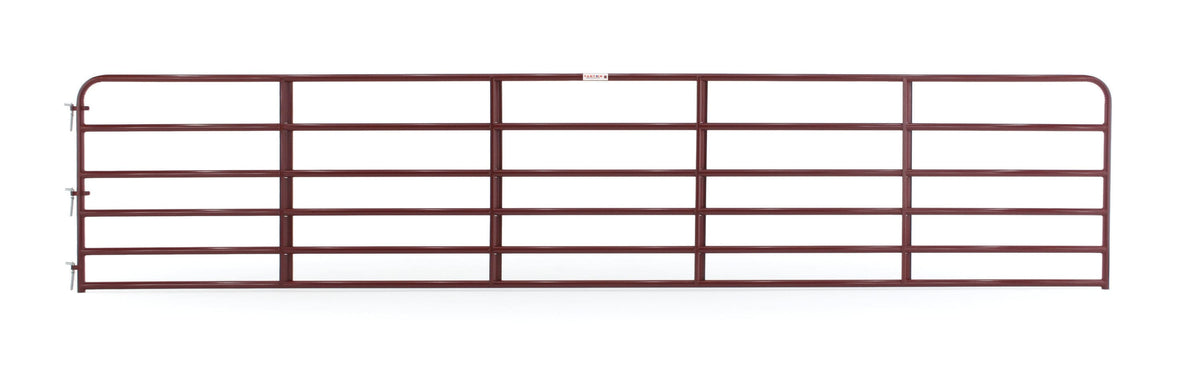 Tarter 4-ft H x 20-ft W Red E-coat Steel Corral Flat-top Farm Fence Gate