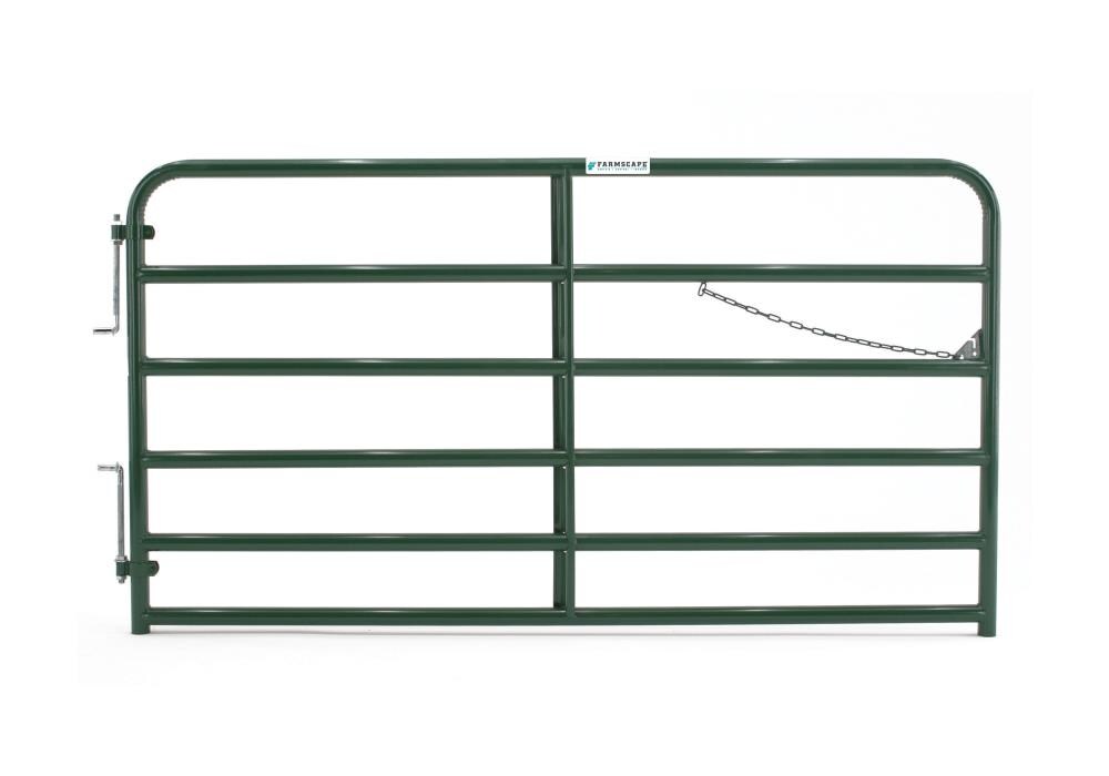 Tarter 4-ft H x 8-ft W Green Powder Over E-coat Steel Farm Corral Fence Gate