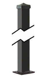 Gilpin 4-ft H x 2-in W Black Steel Decorative Fence Post