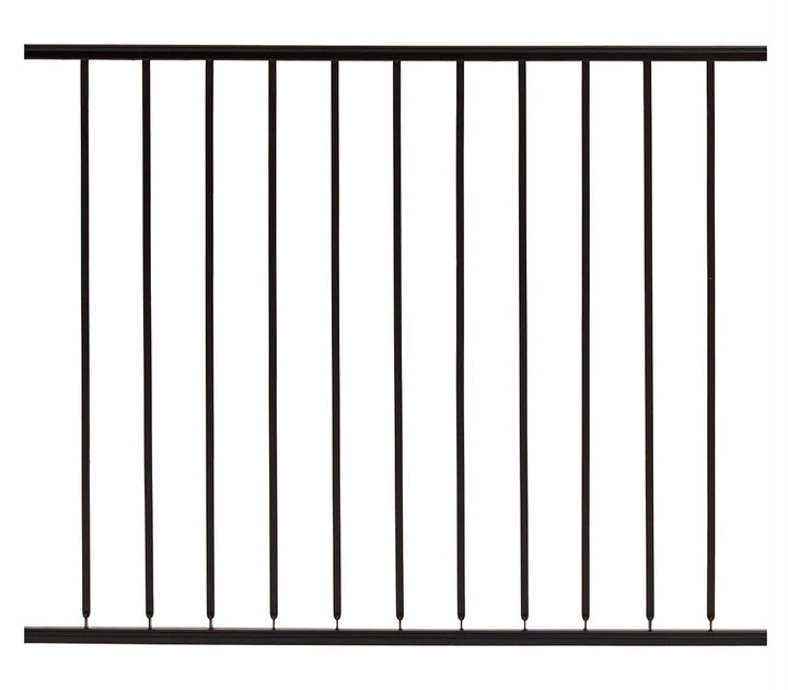 Gilpin Hampton 4-ft x 32-in Black Steel Deck Rail Kit