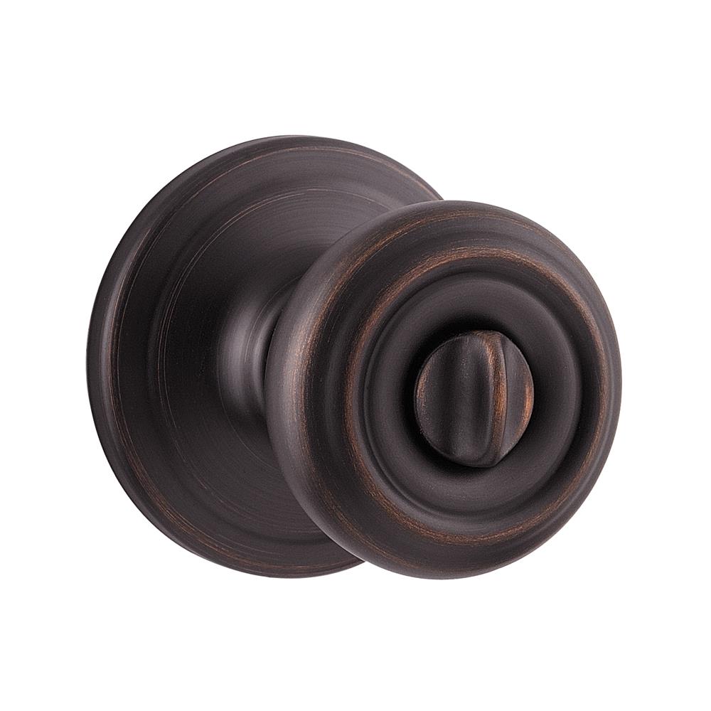 Kwikset Cameron Venetian Bronze Privacy Lockset, ANSI/BHMA Grade 2, fits 1-3/8 in to 1-3/4 in doors