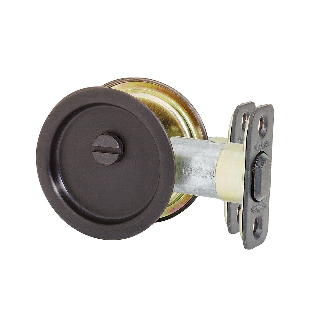 Kwikset 2.125-in Venetian Bronze Pocket Door Pull