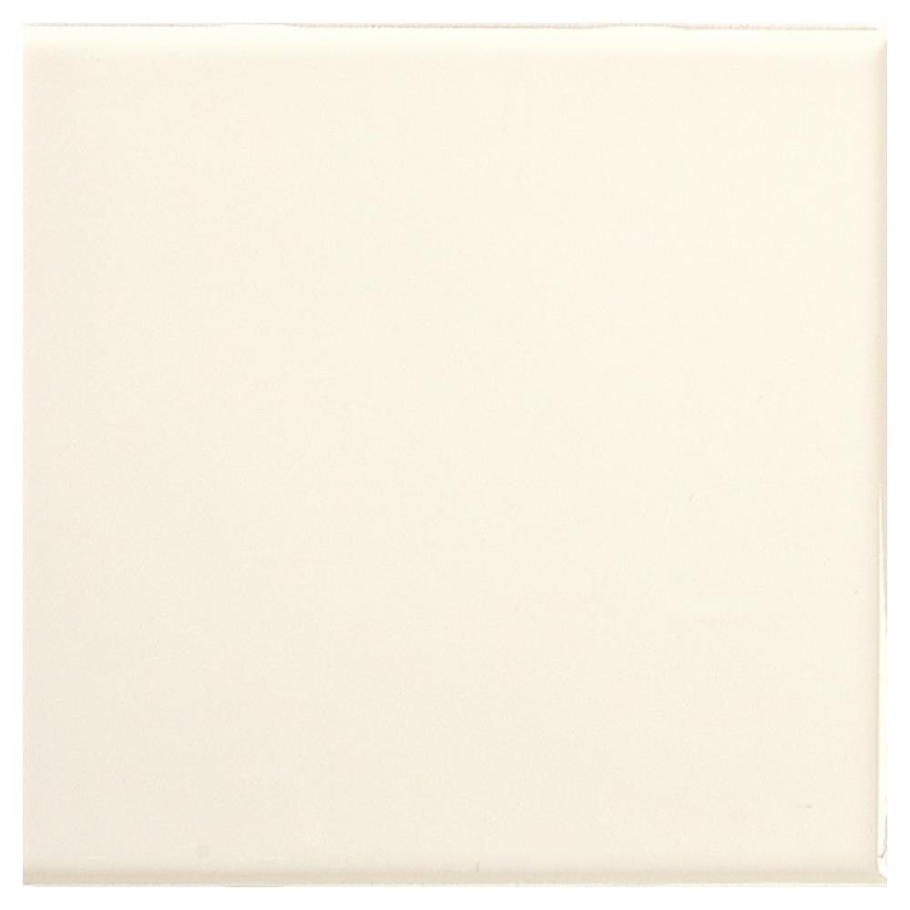 American Olean Bright Biscuit Gloss 6-in x 6-in Glossy Ceramic Subway Wall Tile, 50-Pack