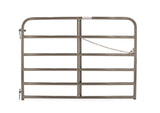 Tarter 4-ft H x 6-ft W Brown Powder Coat Steel Corral Flat-top Farm Fence Gate