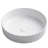 Viva 15-3/4 in. Round Porcelain Ceramic Vessel Sink in White - Super Arbor
