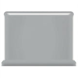 American Olean Bright Light Smoke Ceramic Cove Base Tile (4-in x 6-in)