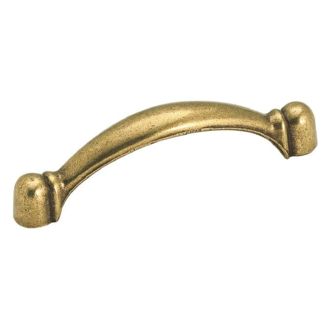 Amerock Everyday Heritage 3-in (76mm) Center to Center Burnished Brass Arch Handle Drawer Pull