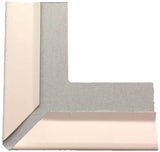 Armstrong Ceilings 100-Pack 12-ft White Metal Smooth Outside Corner Ceiling Grid Trim