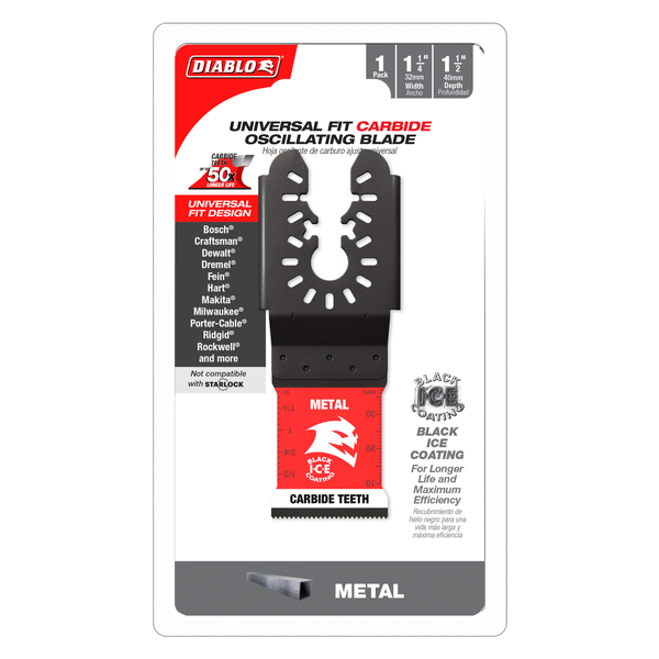 Diablo AMPED Steel Demon Oscillating Blade for Metal 1-1/4"
