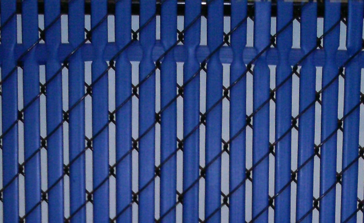 Pexco 6-ft H x 1-in W Blue Hdpe Chain Link Fence Slat 82-Pack