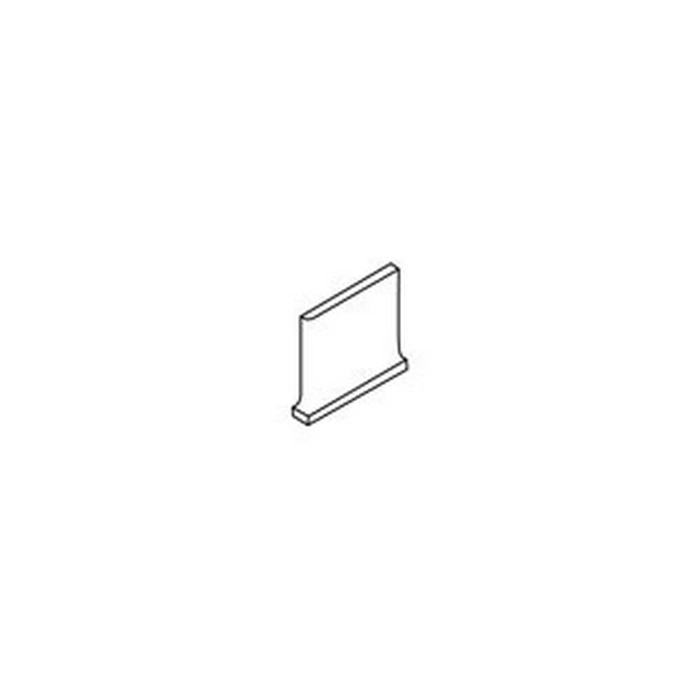 American Olean Bright Gloss Almond Ceramic Cove Base Tile (4-in x 4-in)
