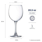 StyleWell 20.5 oz. Red Wine Glasses (Set of 4)