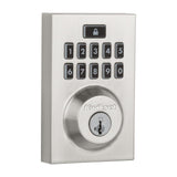 Z-Wave SmartCode 914 Contemporary Single Cylinder Satin Nickel Electronic Deadbolt Featuring SmartKey Security - Super Arbor