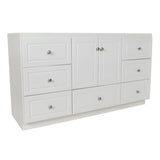Ultraline 48 in. W x 21 in. D x 34.5 in. H Vanity Cabinet Only in Satin White - Super Arbor
