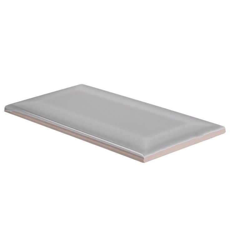 Jeffrey Court Weather Grey 3 in. x 6 in. Glossy Beveled Ceramic Wall Tile (11 sq. ft. / case)