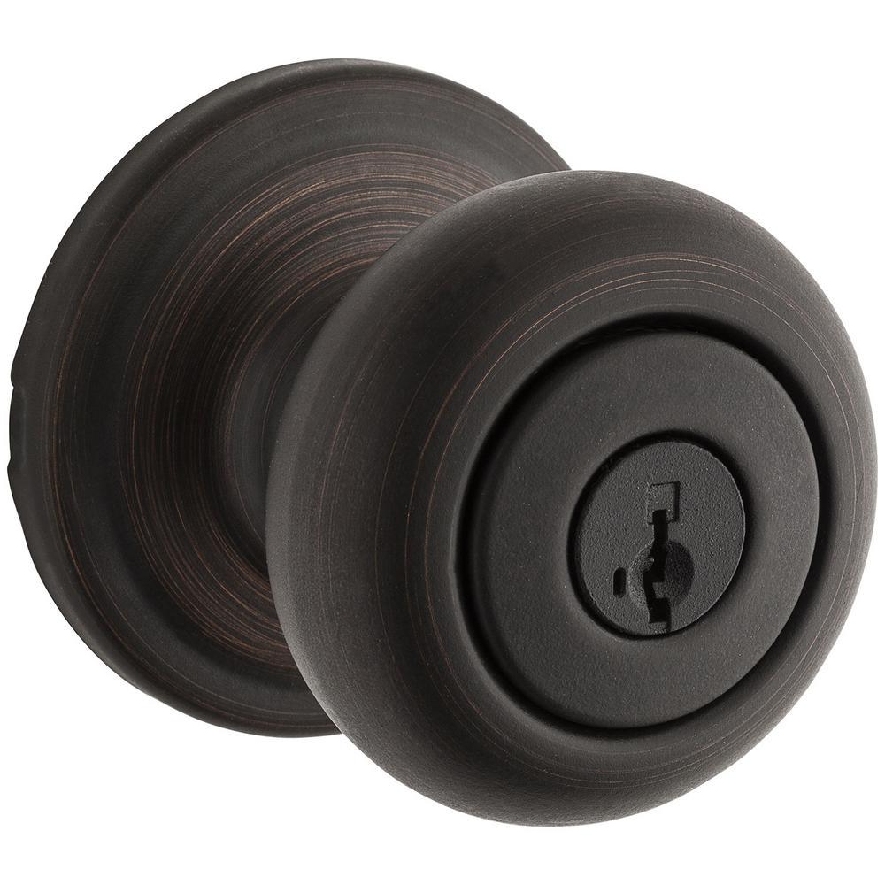 Juno Satin Nickel Entry Door Knob Featuring SmartKey Security with Microban Antimicrobial Technology - Super Arbor