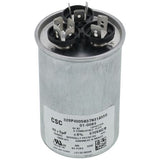 Nordyne 01-0084 capacitor - front view (Voltage: 370V; MFD: 40/5)