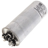 Nordyne 01-0279 capacitor - detail view (Voltage: 370V; MFD: 80/7.5)