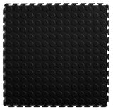 Blue Hawk 20.5-in x 20.5-in Black Coin PVC Plastic Tile Multipurpose Flooring