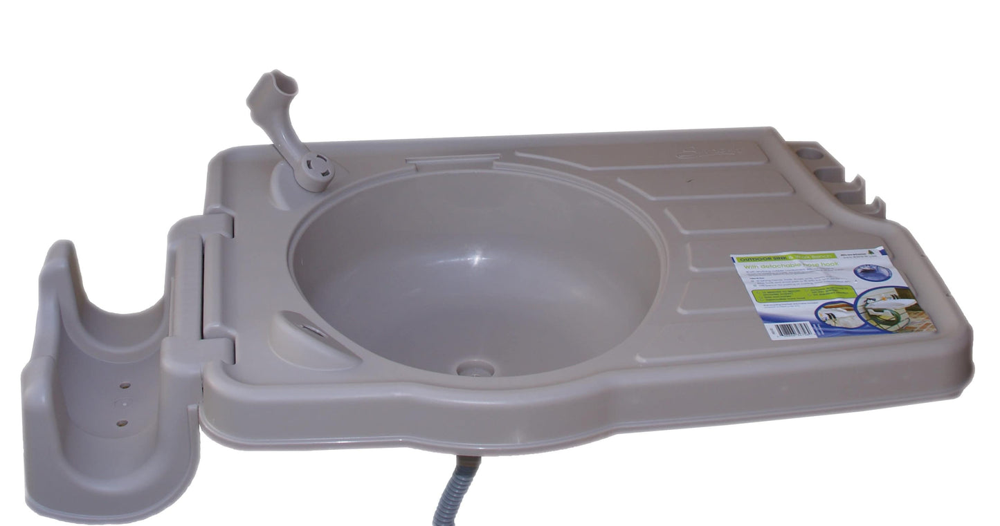 Riverstone Industries 20-in x 28-in Tan Wall Mount Utility Tub with Drain