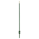 Everbilt 1-3/4 in. x 3-1/2 in. x 5 ft. Green Steel Fence T-Post with Anchor Plate