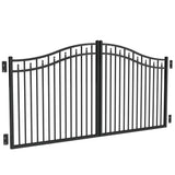 Freedom 12-ft x 5-ft Black Aluminum Driveway Gate