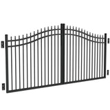 Freedom 12-ft x 5-ft Black Aluminum Driveway Gate