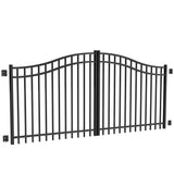 Freedom 5-ft Black Aluminum Driveway Gate