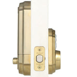 Z-Wave SmartCode Lifetime Polished Brass Single Cylinder Electronic Deadbolt Featuring SmartKey Security - Super Arbor