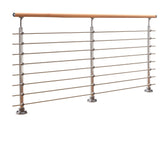 DOLLE Prova 6-ft x 36-in Brushed Aluminum Deck Rail Kit