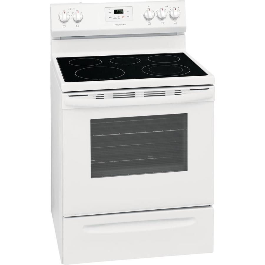 Frigidaire 30-in Smooth Surface 5 Elements 5.3-cu ft Freestanding Electric Range (EasyCare Stainless Steel) - Super Arbor