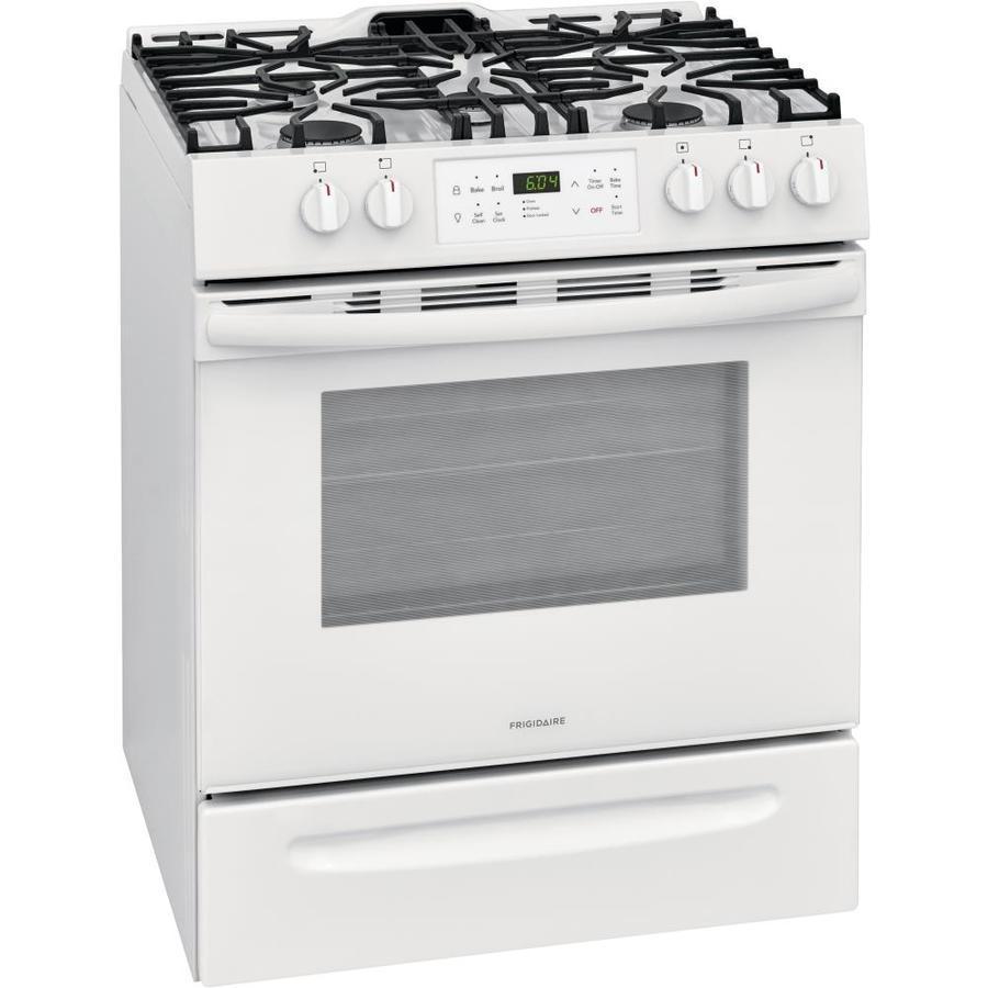 Frigidaire 30-in 5 Burners 5-cu ft Self-Cleaning Freestanding Gas Range (EasyCare Stainless Steel) - Super Arbor