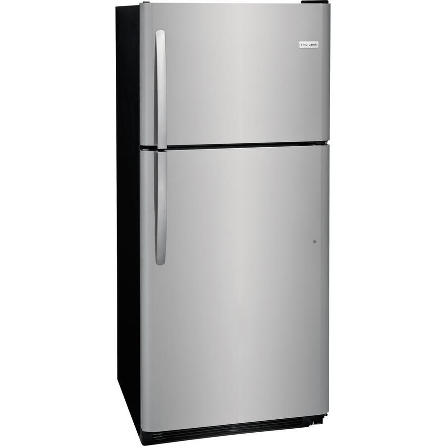Frigidaire 20.4-cu ft Top-Freezer Refrigerator (EasyCare Stainless Steel) - Super Arbor