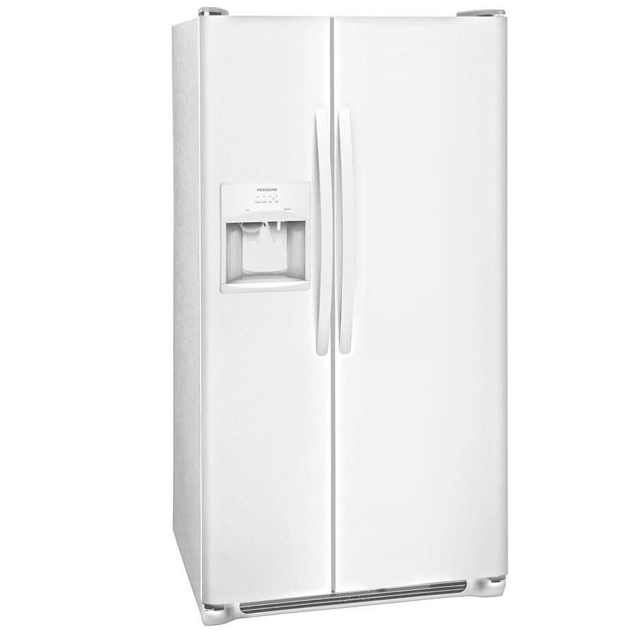Frigidaire 25.5-cu ft Side-by-Side Refrigerator with Ice Maker (EasyCare Stainless Steel) - Super Arbor