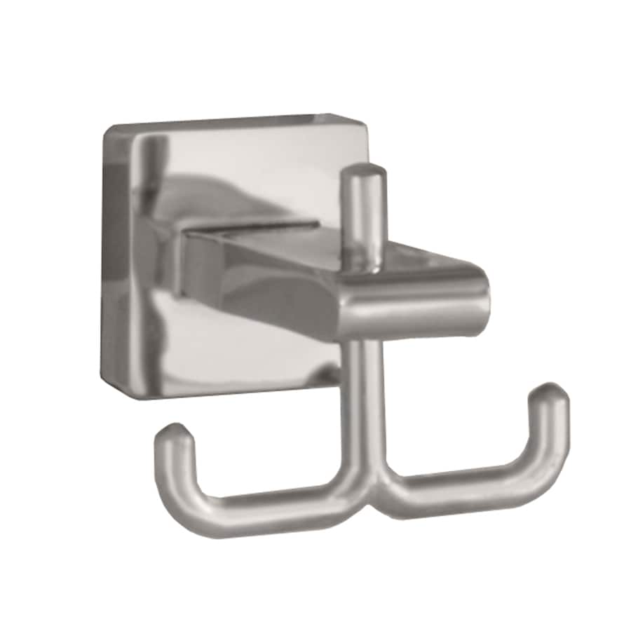 American Standard Double Hook Satin Nickel Towel Hook, Wall-Mount Metal