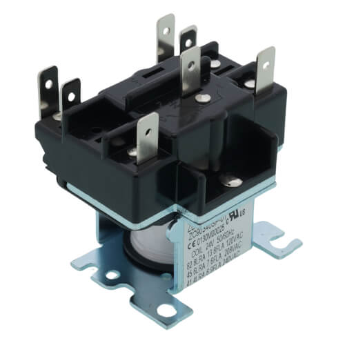 Goodman-Amana 0130M00025SP relay - front view (Voltage: 24V; Product Type: Relay)