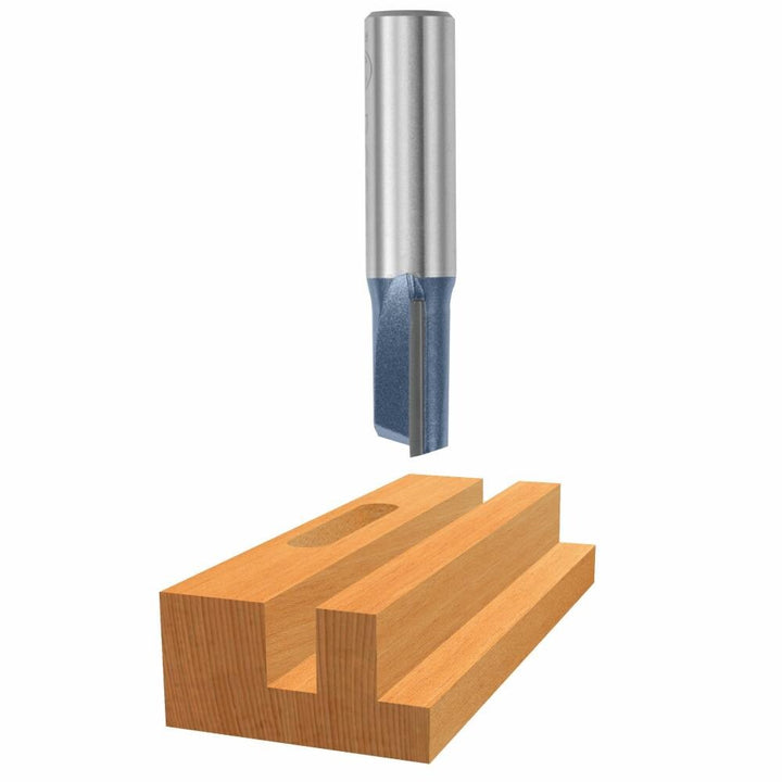 Bosch 1/2-in Carbide-Tipped Straight Router Bit, Single-Flute, 3/4-in CEL