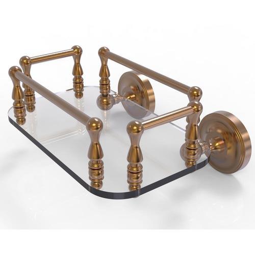 Allied Brass Prestige Regal Collection Wall Mounted Glass Guest Towel Tray in Satin Nickel - Super Arbor