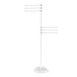 Allied Brass Satin Nickel Freestanding Towel Rack - Super Arbor